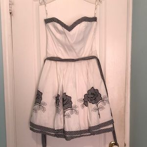 Vintage Betsey Johnson gingham floral dress